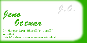 jeno ottmar business card